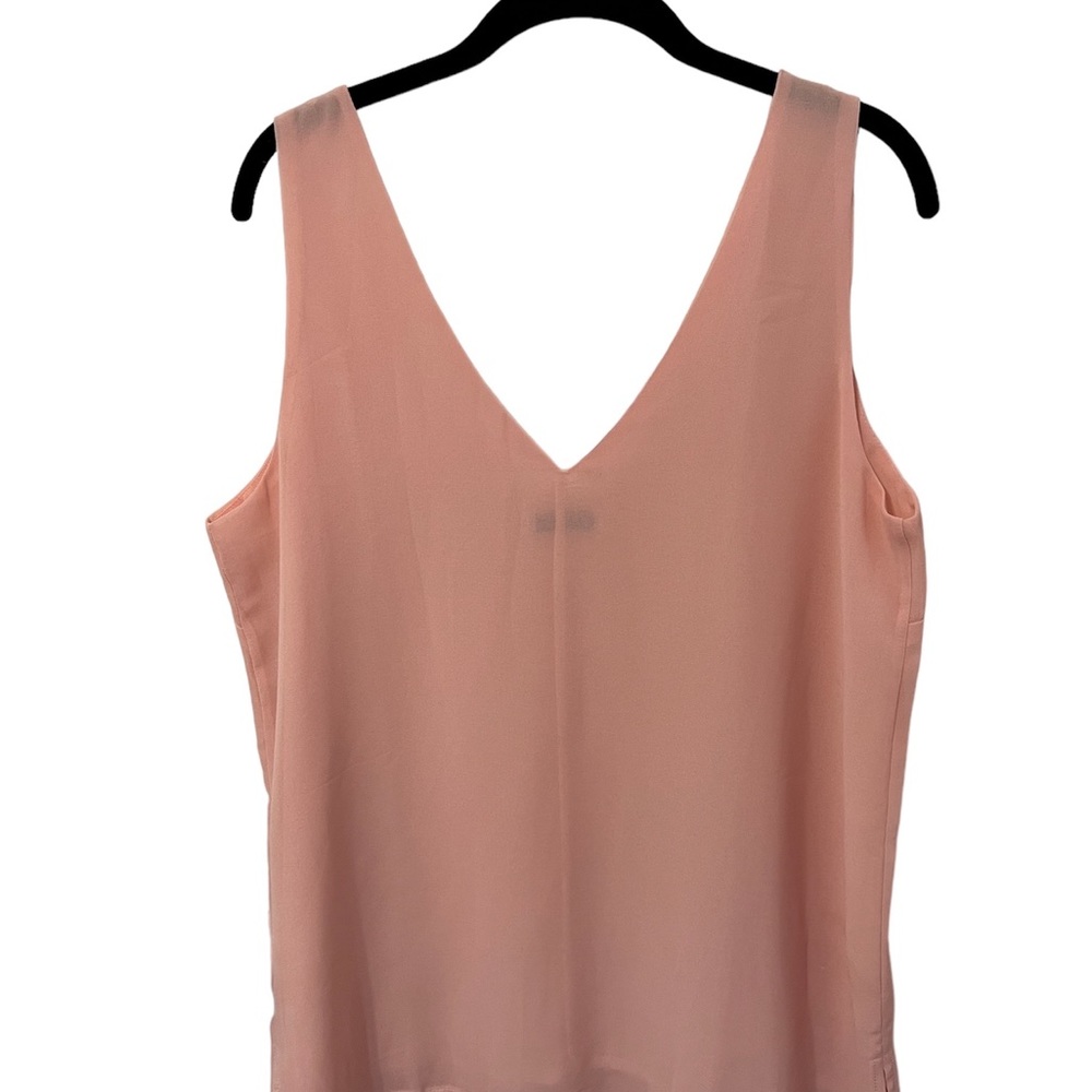 NWOT Light Pink VNeck Sleeveless Shell Blouse Size L - Picture 3 of 3